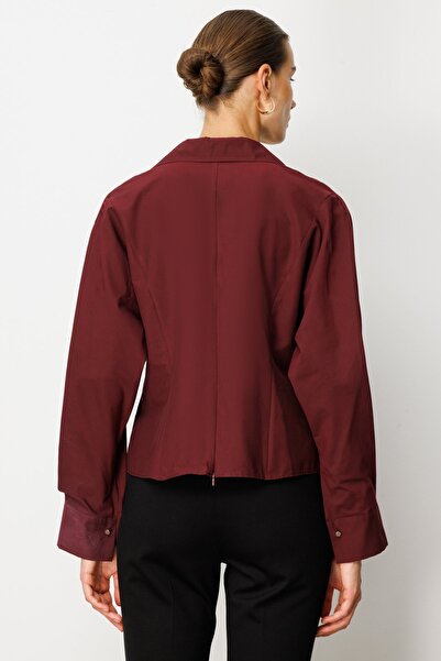 Ekol Double Breasted Shirt with Draped Front