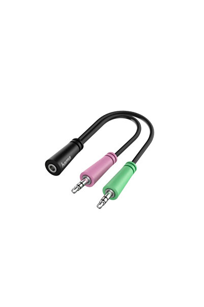 Hama Adaptor Audio, 2 x stecher jack 3,5 mm 3 pini - priza jack 3,5 mm 4 pini