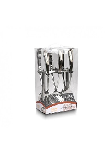 rexa طقم ملاعق مع حامل فولاذي كبير 7 قطع 2MM28-08