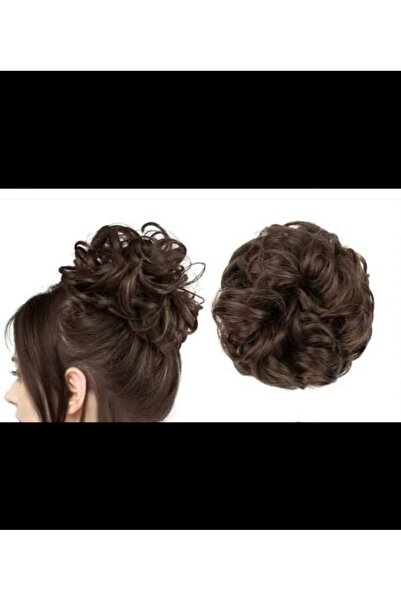 NATUREL peruk hazır topuzlar