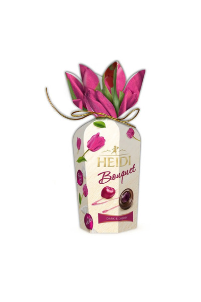 Heidi Praline cu ciocolata neagra si cirese Bouquet 120g
