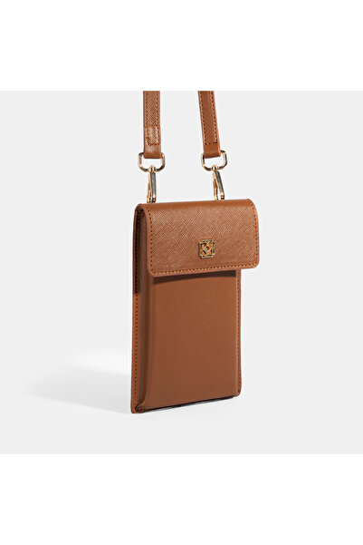 Desa Women's Tan Crossbody Phone Bag