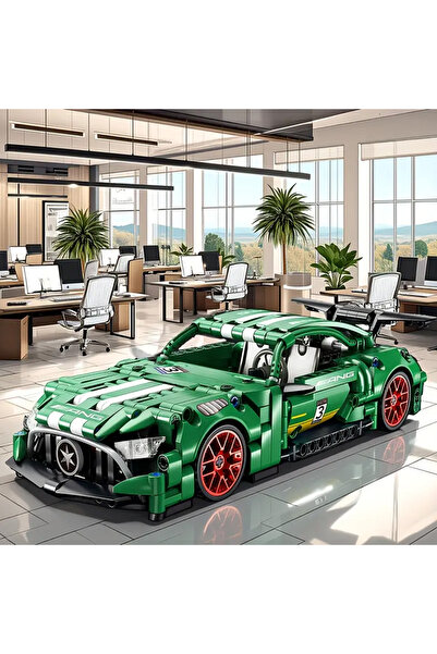 BALVA KONSEPT SPOR ARABA YEŞİL - 1/18 ÖLÇEKTE YAPI BLOĞU MODEL ARAÇ