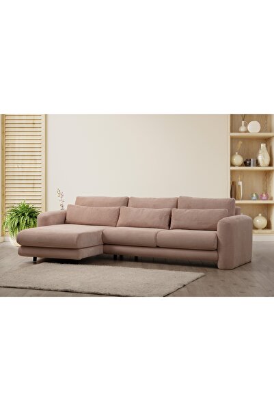 Vivense LİLLY FİTİLLİ KÖŞE KOLTUK, PEMBE, SOL KÖŞE