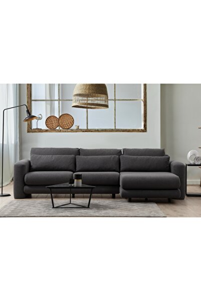 Vivense LİLLY BUKLET KÖŞE KOLTUK, ANTRASİT, SAĞ KÖŞE