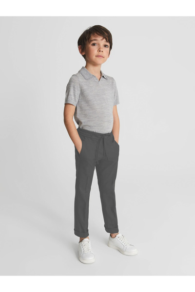 YAKAMEL Children's Tracksuit Waisted Premium Model Relaxed Cut School Trousers