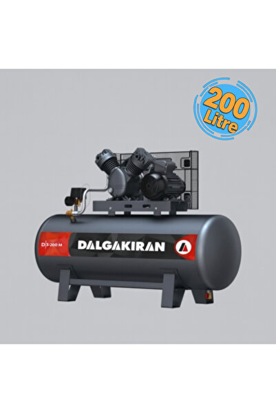 dalgakıran D 3-200 M 200 Litre 7 Bar Hava Kompresörü 220 V