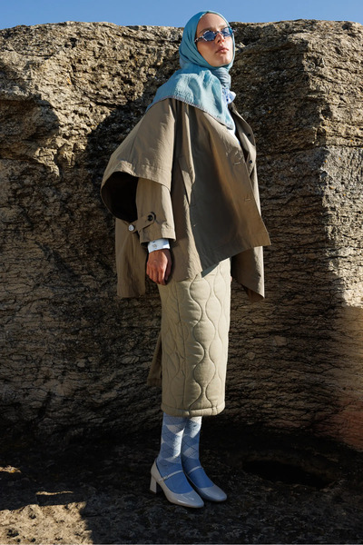 Mooncorn Şal de muselină Gradient Ocean