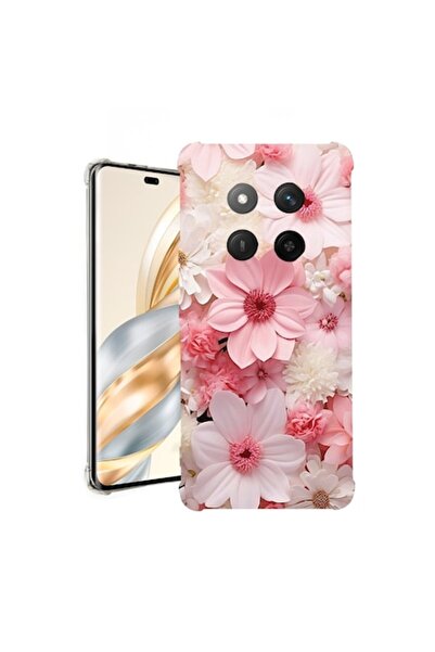 bestcase Carcasă pentru Honor Magic7 Lite, antișoc 1,5 mm, margaretă roz și albă