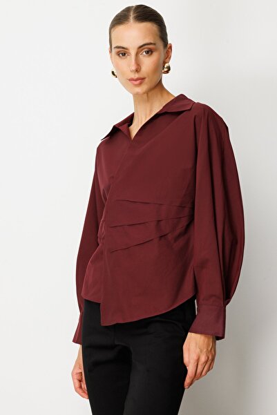 Ekol Сорочка з драпіруванням спереду