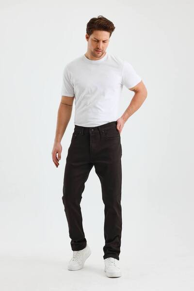 Wkm Denim Чоловічі штани прямого крою з сатину