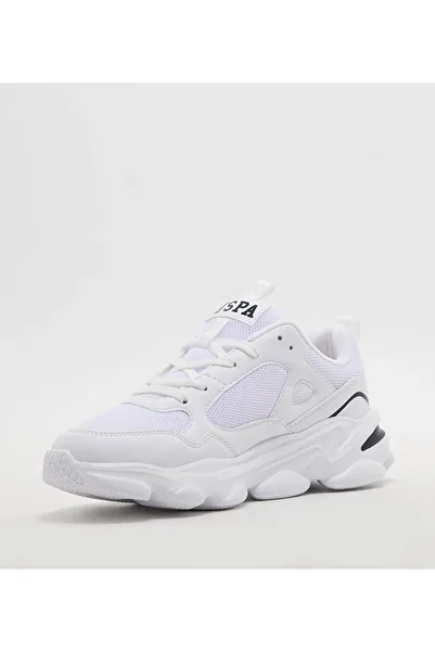 U.S. Polo Assn. U.S. Polo Assn Thick Sole White Sneaker Shoes
