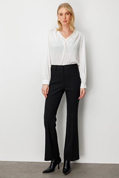 Ekol Fleto Pocketed Spanish Leg Trousers 5095-26K Black