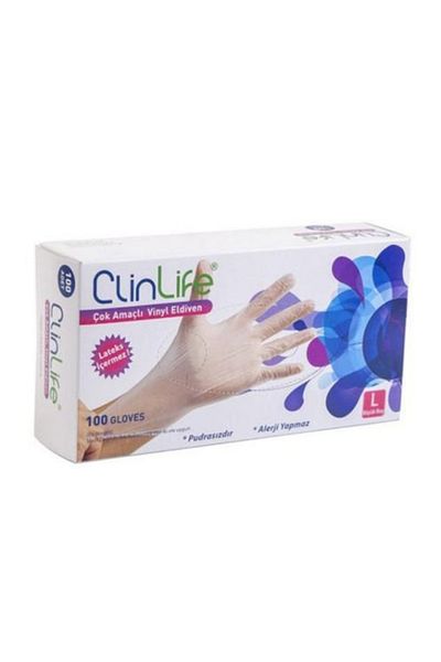 CLİNLİFE Hygienic Gloves 100 Pieces L
