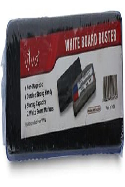 VİVA White Board Duster – Non-Magnetic Eraser with Storage for 2 Markers