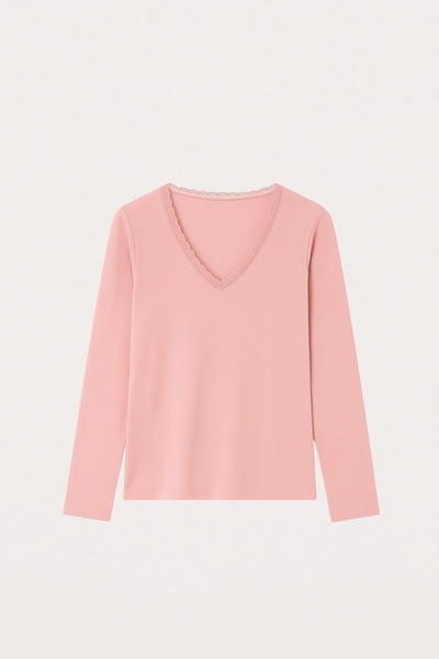 Katia&Bony Women's Silver Pajama Top Pink