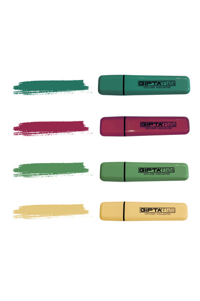 Gıpta 4 Colors Neon 4 Colors Pastel Highlighter Set
