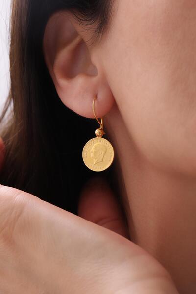 Tufanlar Kuyumculuk 22 Ayar Ata Çeyrekli Altın Küpe