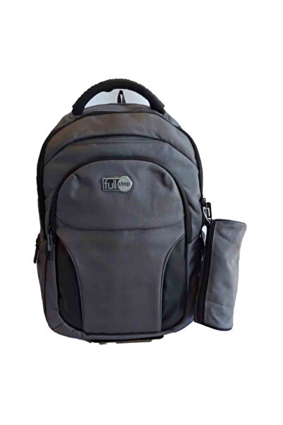 FULL STOP حقيبة ظهر مبطنة بحزام عريض مع حافظة أقلام رصاص 48 سم