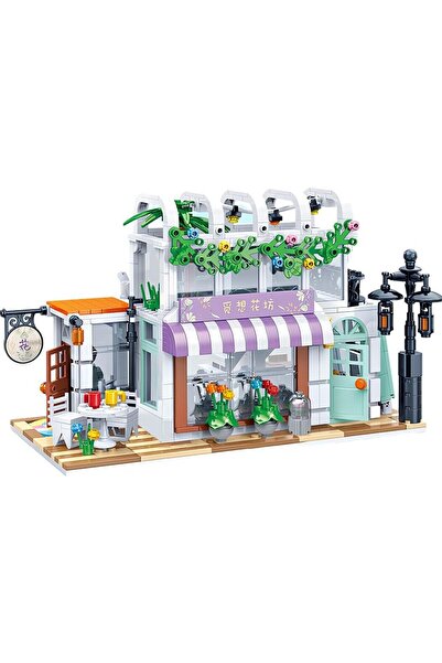 UIQ Construction Toy Etarnfly, Flower Shop, 726 pieces, 6+ years, Multicolor