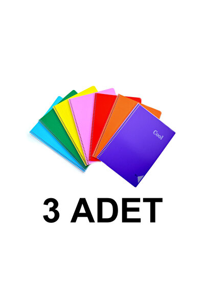 KESKİN COLOR 3 KOM A4 96 YP. Karirano PP KP. FAKULTATIVNA NOTEBOOK SA SPIRALOM