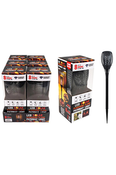 Diamond Visions ضوء مسار LED متذبذب يعمل بالطاقة الشمسية 23 × 4 بوصة