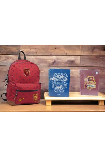 GENC DIJITAL BASKI Harry Potter Backpack and 2 Hard Cover Notebooks