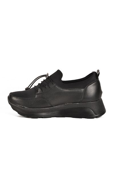 AYAKMOD Black Lock Lace Women's Casual Shoes 1706 Z
