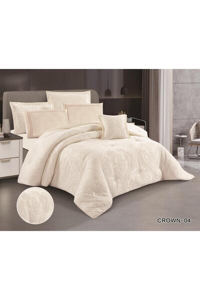 Red Rose Double bedspread, 7-piece comforter set, fixed, non-removable filling, size 240 x 260 cm