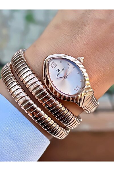 Daniel Klein Yılan Saat Model Kadın Kol Saati Çelik Kordon 3 atm Su Geçirmez 2 Yıl Garantili