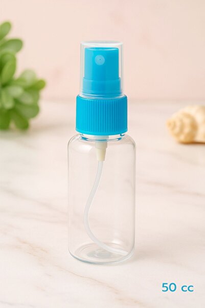 ARVALE 1 Adet Boş Sprey Şişe – Parfüm, Dezenfektan ve Kozmetik İçin Mavi 50 cc
