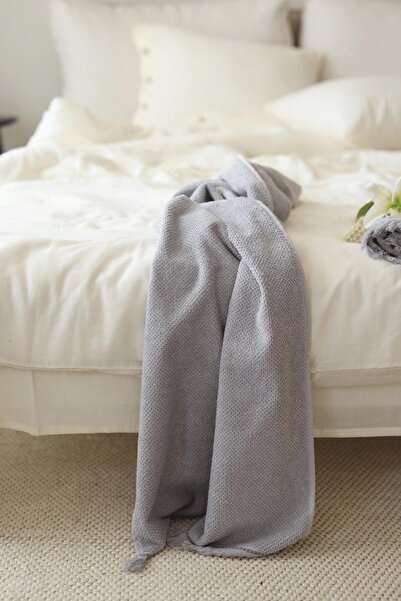 İrya Travertine Large Bath Towel 90X150 cm Gray