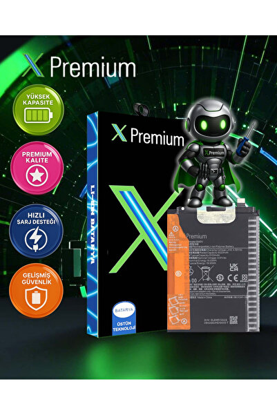 X PREMİUM Xpremium Xiaomi Redmi Note 13 Pro 5G (BM5V) Batarya – 5020 mAh Süpe...