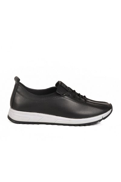 AYAKMOD Black Rubber Laced Women's Casual Shoes 027 Z