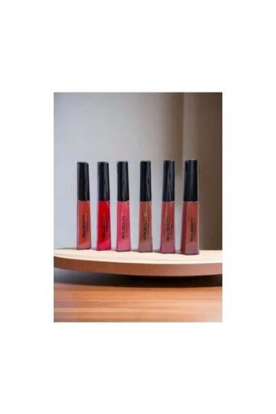 real beauty أحمر شفاه غير لامع - مجموعة من 6 قطع