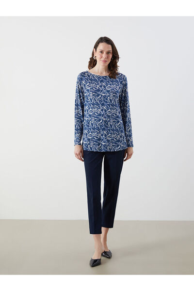 LC Waikiki Quality Parts from Celebi Store |   Crew Neck Patterned Short Sleeve Women's Blouse