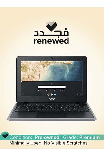 ACER Renewed - Chromebook C733 Series 4GB Ram 32GB Storage Intel HD Graphics Black English Shal