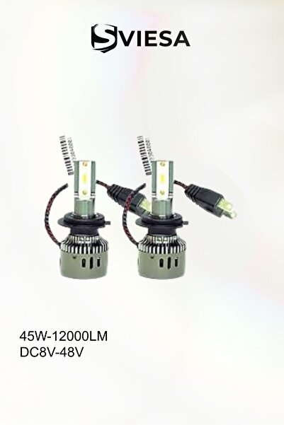 Sviesa Beyaz H7 Mini Led Xenon Şimşek Etkili 12000 Lümen