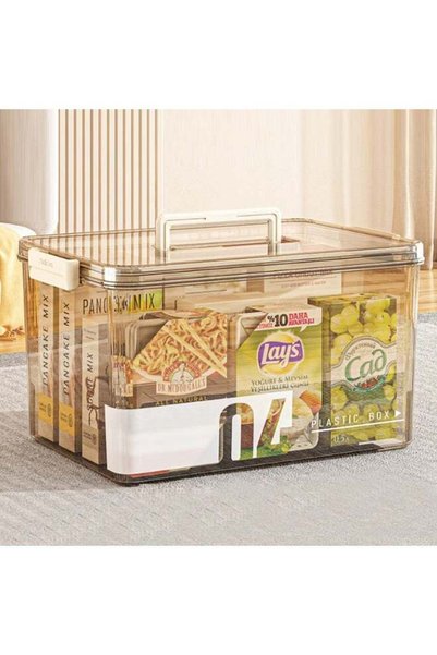 Generic 1 Pack Large Plastic Versatile Storage Organizer with Lid and Sealing...