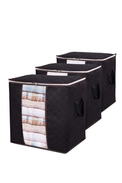 Generic 3 Pieces Large Capacity Sized Bags Clothes Storage Organizers Foldabl...