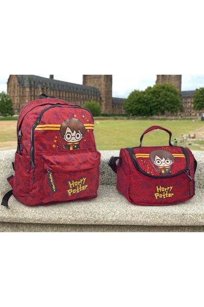 GENC DIJITAL BASKI Harry Potter Original School Bag and Lunchbox