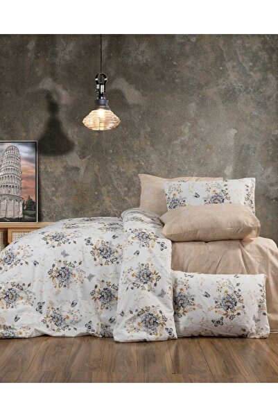 Gasel Home طقم غطاء لحاف قطني مفرد (بدون ملاية)