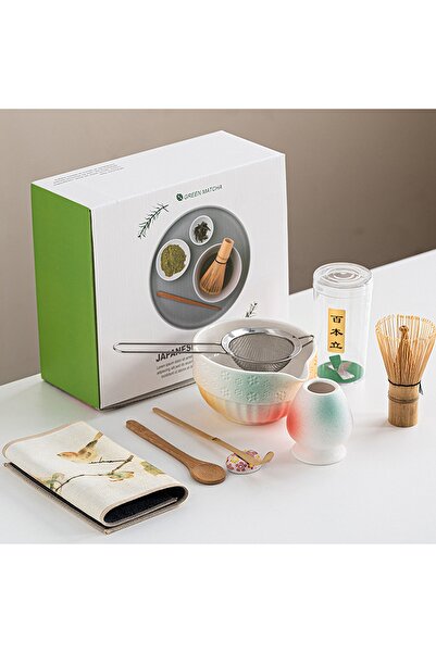 Emir & Co. Matcha Seti 7 Parça Full Set - Match Kasesi,Karıştırıcı kasesi, Ka...