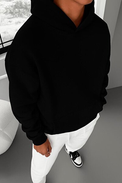 BENROMA 3 İPLİK PENYE UNİSEX KAPÜŞONLU SWEATSHIRT