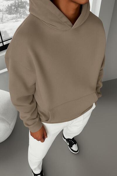 BENROMA 3-Ply Combed Cotton Unisex Hooded Sweatshirt