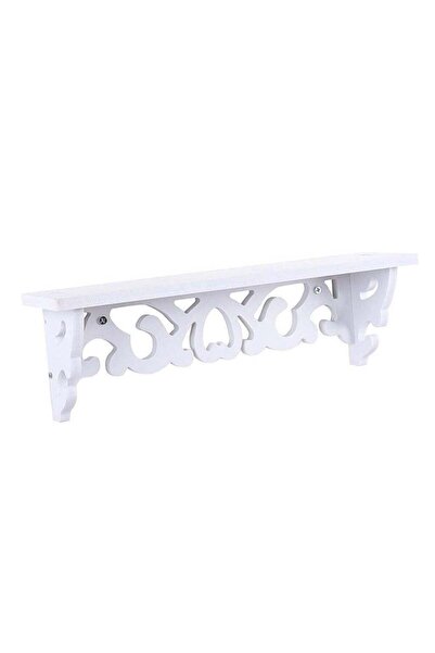 Generic Wall Mounted Shelf - White Carved Wood-Plastic Composite Display Shel...