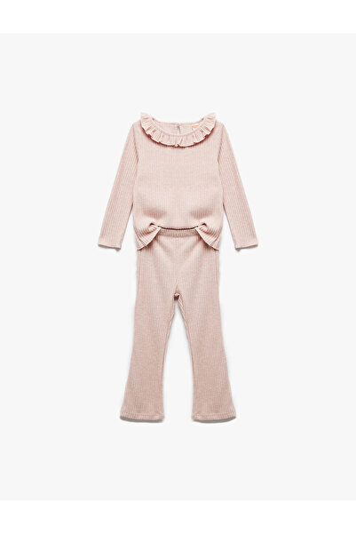 Koton Pink Baby Girl Top-Under Set 6Wmg10043Ak