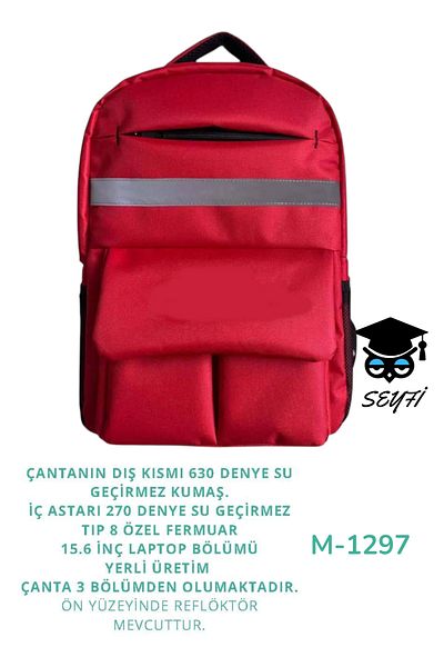 SEYFİKİRTASİYE Document Notebook High School Middle School Primary School University Travel Bag 1St Class Waterproof Fabric