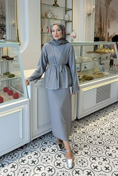 Hazamoda Φόρεμα Medusa με πέτο γκρι