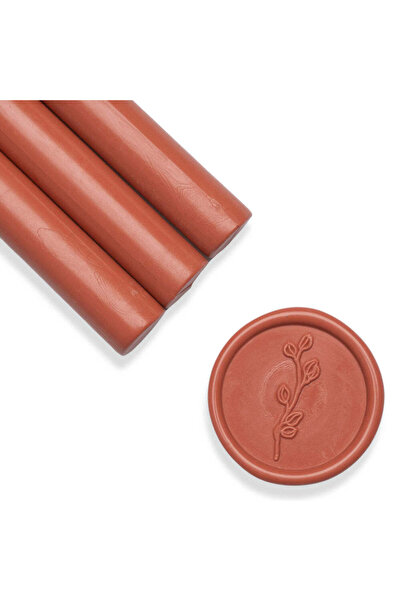 ARTIZAAR Set 5 batoane ceara, portocaliu caramiziu, mat, 1.1 x 13 cm, ceara p...